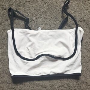 Women's Black and White Bralette